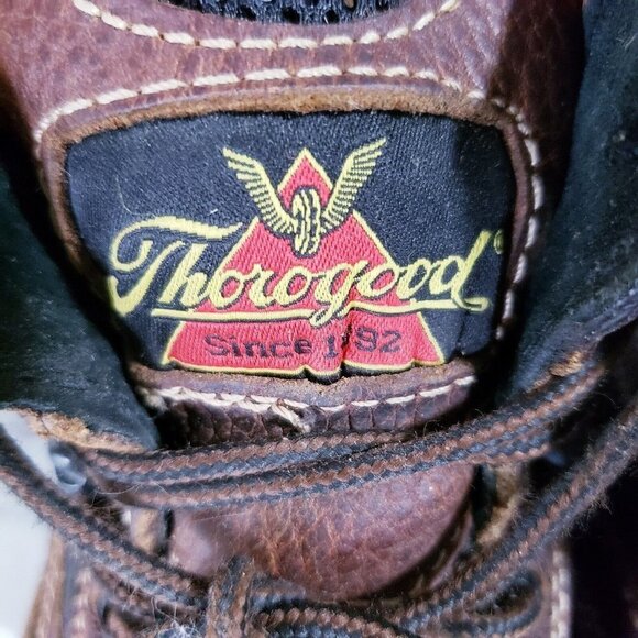 Thorogood  Men's 9W Gen-Flex2 6" Non Slip Soft Toe Leather Work Boots Brown - Picture 10 of 11